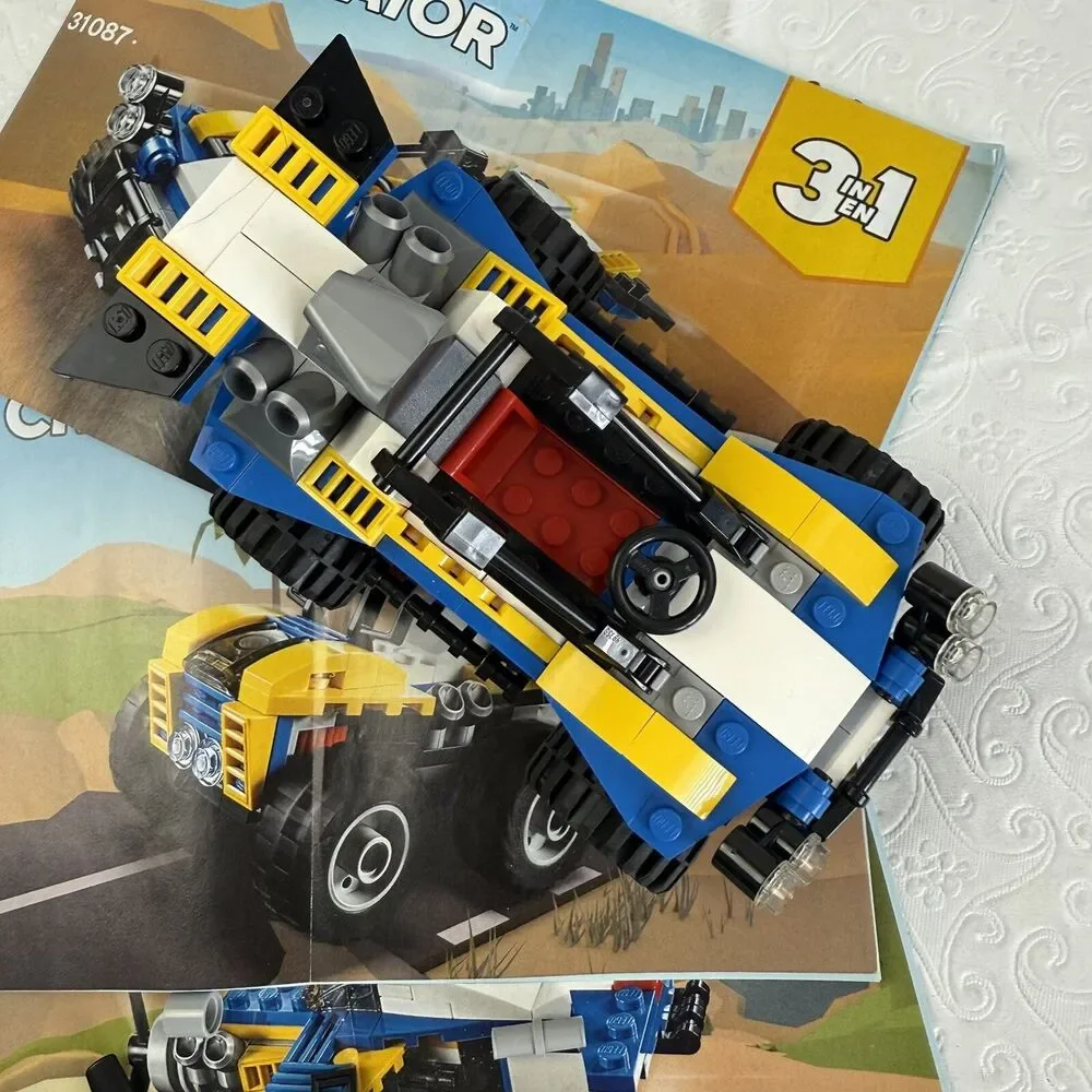 LEGO Complete Set 31087 Creator Dune Buggy Car 3 Manuals - No Box